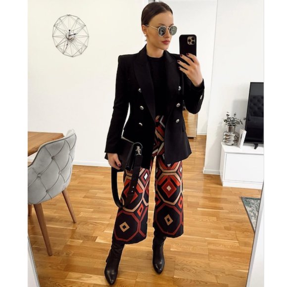 BLOGGER'S FAVE! Zara Retro High Waisted Culottes NWT - Picture 13 of 17